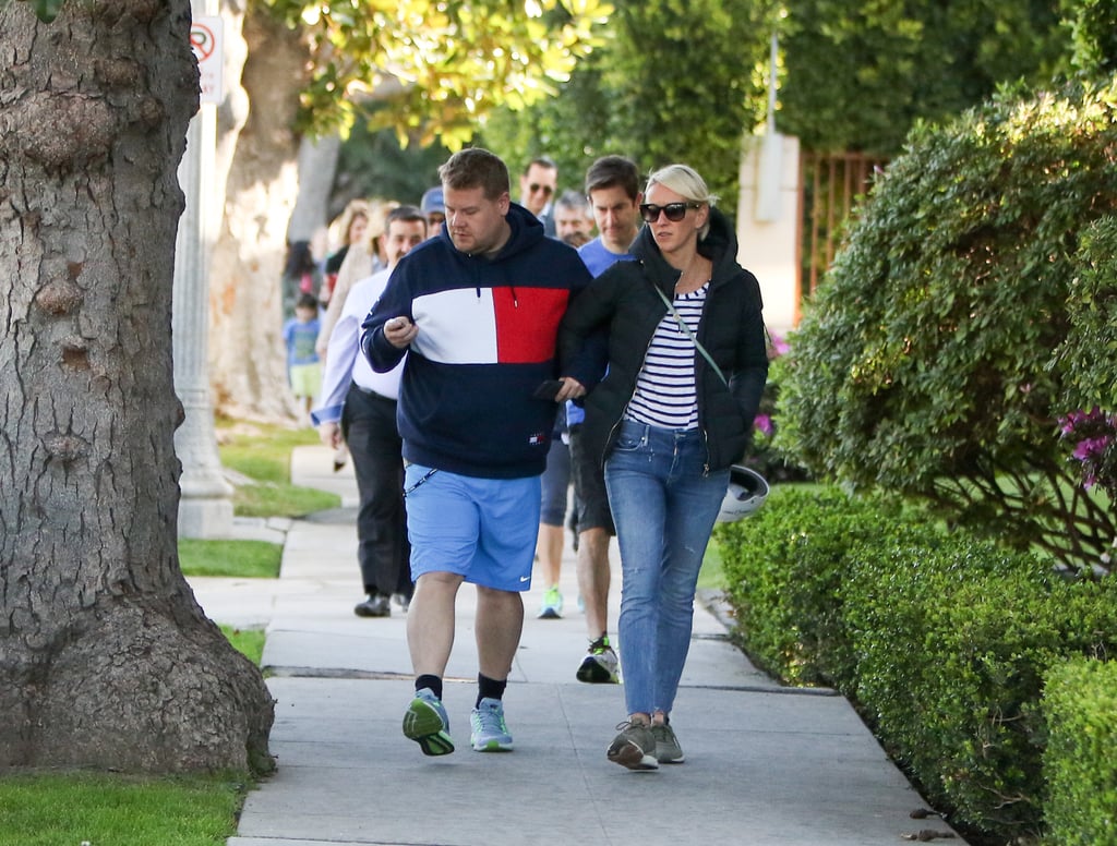 James Corden and Julia Carey Out in LA March 2017