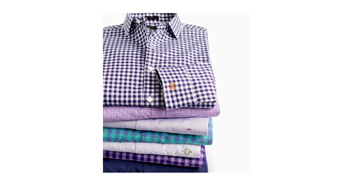 J.Crew Monogrammed Shirts | Father's Day Personalized Gifts | POPSUGAR ...