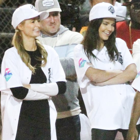 Paris Hilton at a Kickball Game With Kendall Jenner