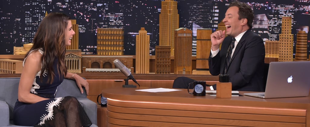Sandra Bullock's Slutty Batgirl Costume on Jimmy Fallon