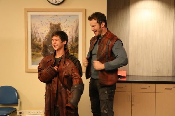 When Chris Pratt Visited a Hospital Dressed as Peter Quill