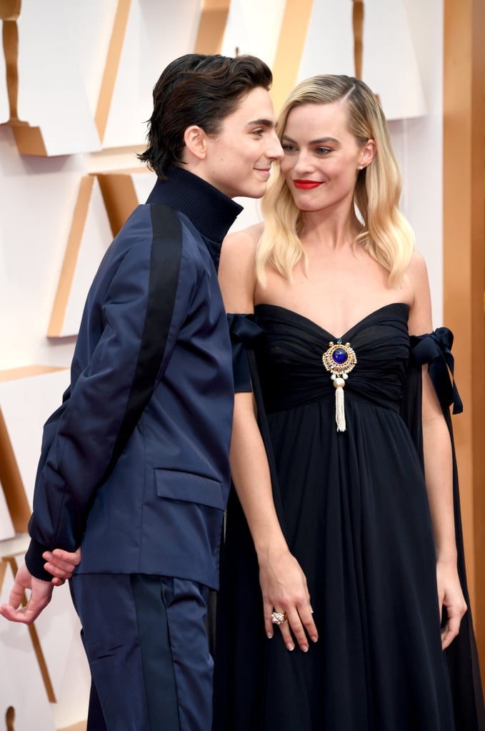 Timothée Chalamet Photobombs Margot Robbie at the Oscars