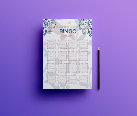 Wedding Guest Bingo