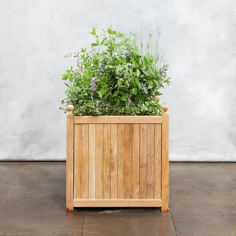 Teak Slatted Planter