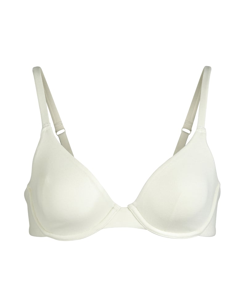 Skims Cotton Underwire Bra in Bone