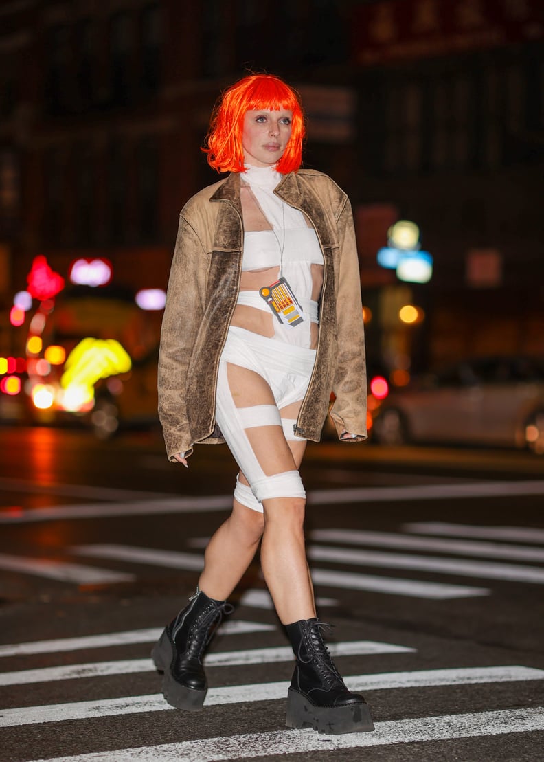 Julia Fox as Leeloo from "The Fifth Element"