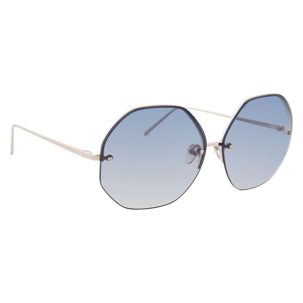 Soften the angular shape by going rimless in these
<product href="https://www.shopbop.com/geometric-sunglasses-linda-farrow-luxe/vp/v=1/1525936506.htm?folderID=2534374302024641&fm=other-shopbysize-viewall&os=false&colorId=14554&extid=affprg_linkshare_SB-J84DHJLQkR4&cvosrc=affiliate.linkshare.J84DHJLQkR4">Linda Farrow Luxe Geometric Sunglasses</product> ($695).