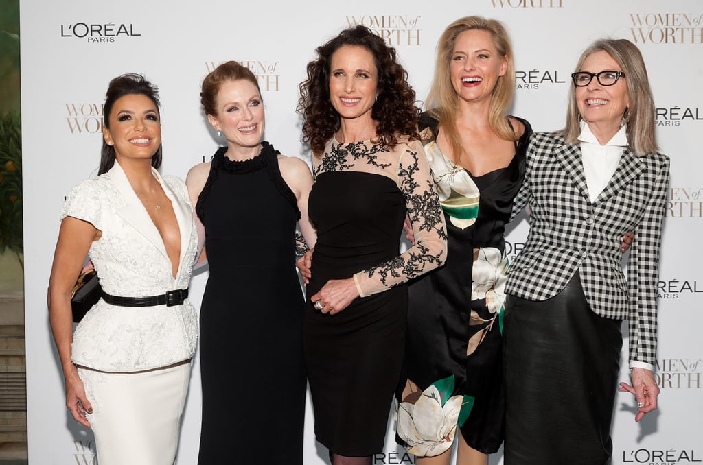 The ladies of L'Oreal Paris — Eva Longoria, Julianne Moore, Andie
