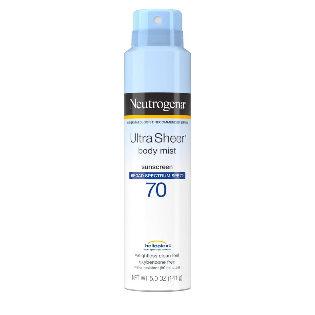 Sheer Body Sunscreen: Neutrogena Ultra Sheer Sunscreen Spray SPF 70