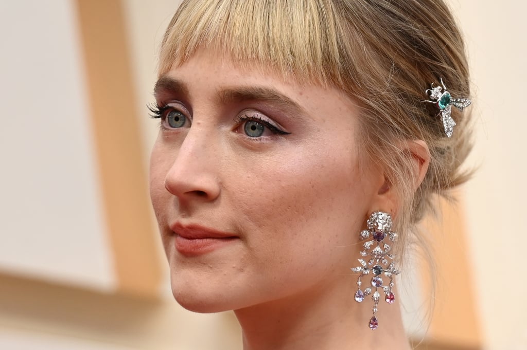 Saoirse Ronan's Black and Purple Gucci Gown at Oscars 2020 | POPSUGAR