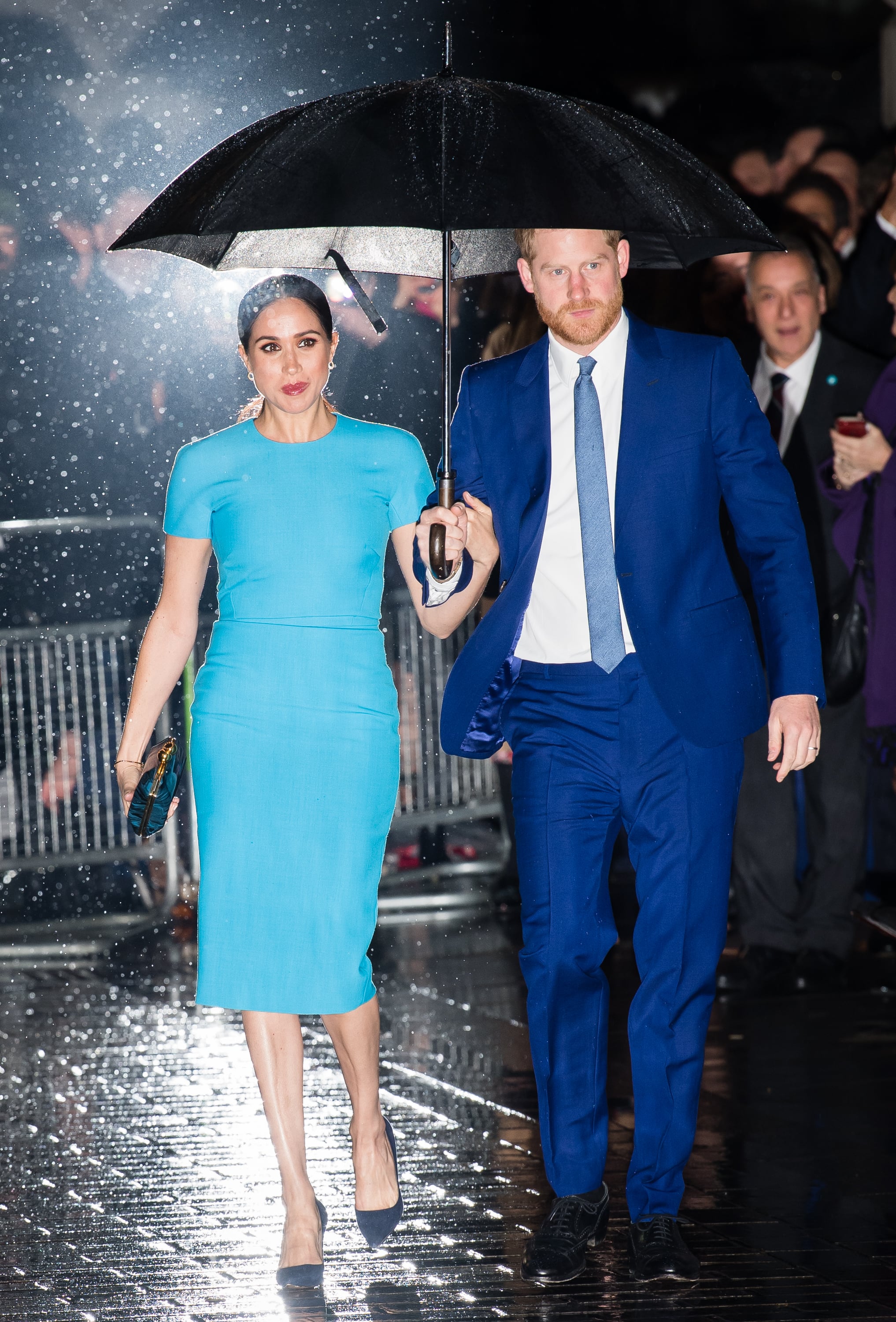 Blue Victoria Beckham Dress 2020