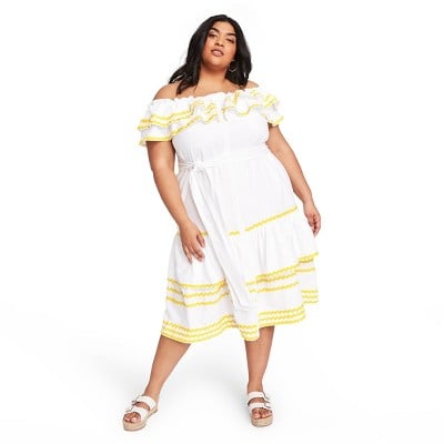 Lisa Marie Fernandez For Target Women's Ric Rac Off the Shoulder Dress