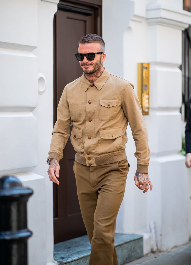 David Beckham at London Fashion Week Men's 2018