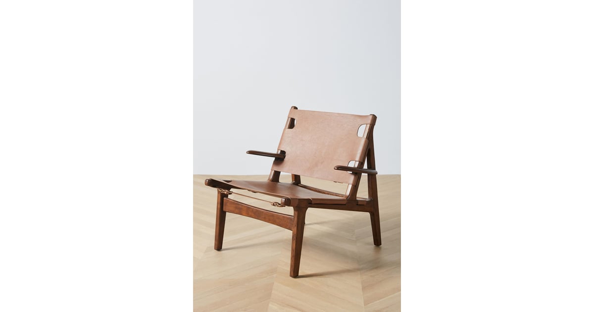 Leather sling chair anthropologie best sale