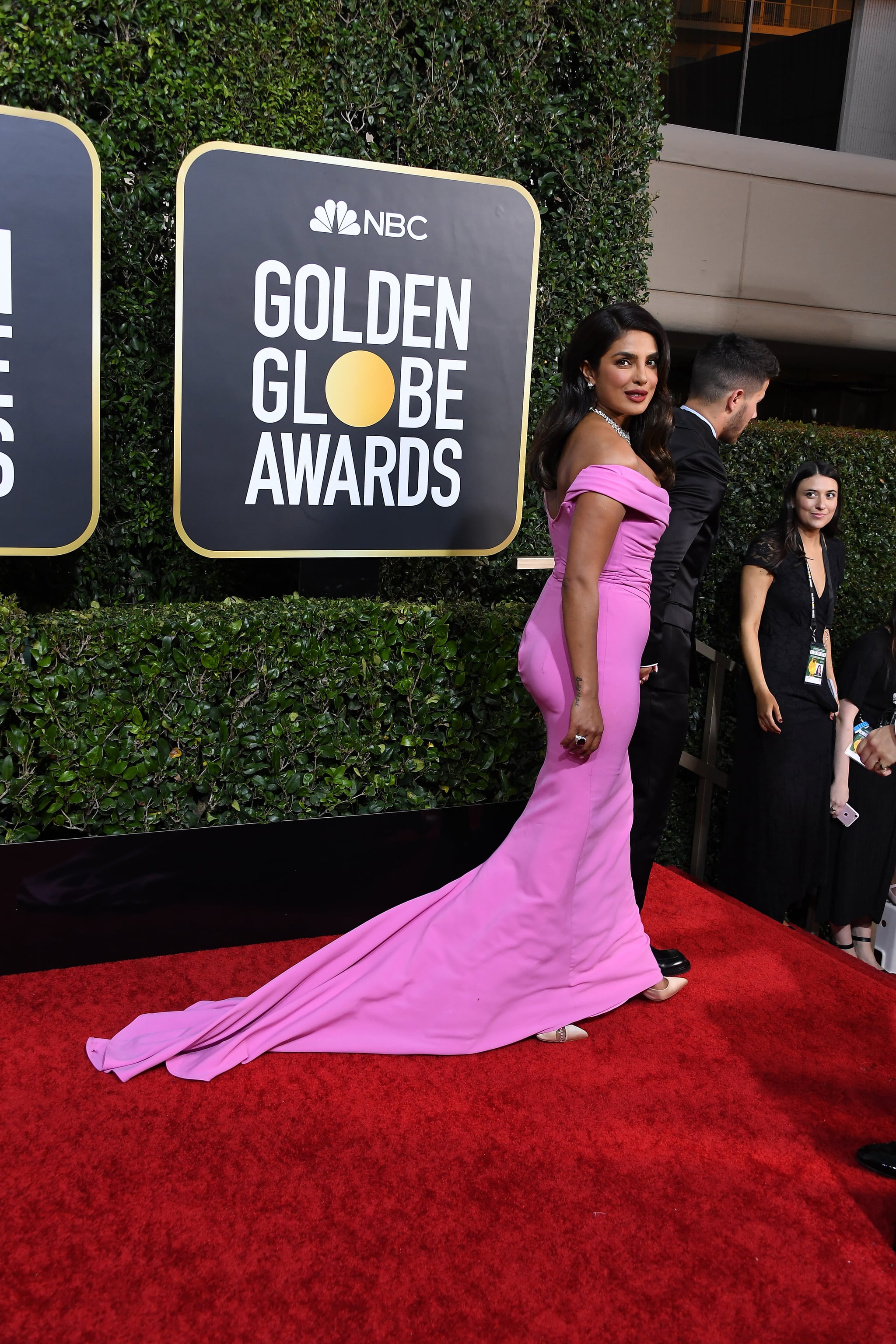 priyanka chopra in golden dress