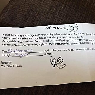 A Kindergarten Shamed 1 Mom For Packing Her Child Raisins
