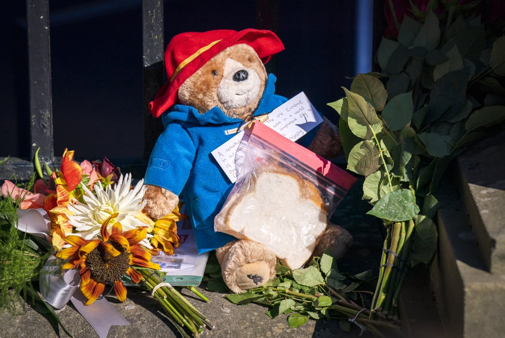 Paddington Bear and a marmalade sandwich were laid for the late Queen.