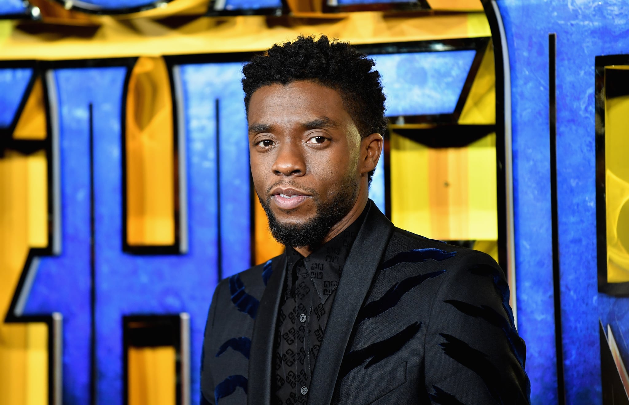 LONDON, ENGLAND - FEBRUARY 08:  Chadwick Boseman attends the European Premiere of Marvel Studios' 