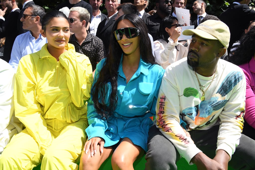 Kim Kardashian and Kanye West at Paris Fashion Week 2018