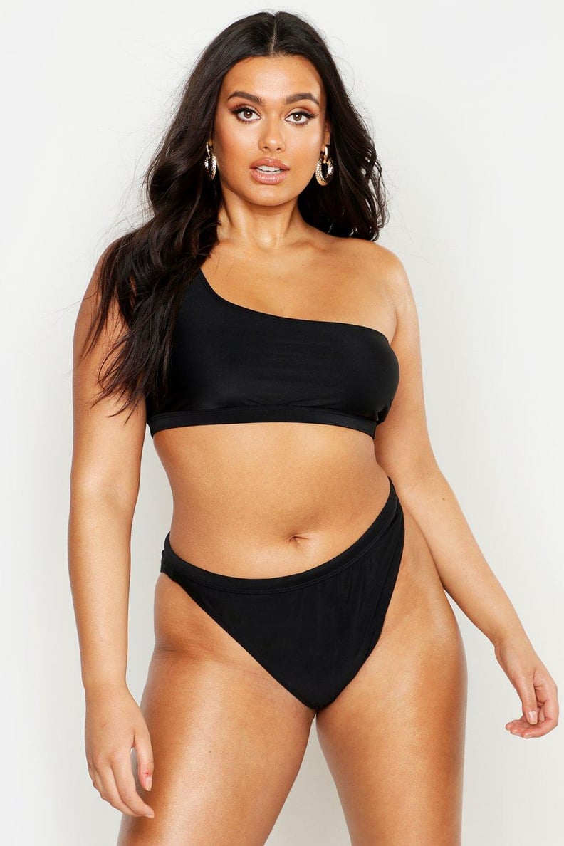 Our Pick: Boohoo One Shoulder High Leg Bikini