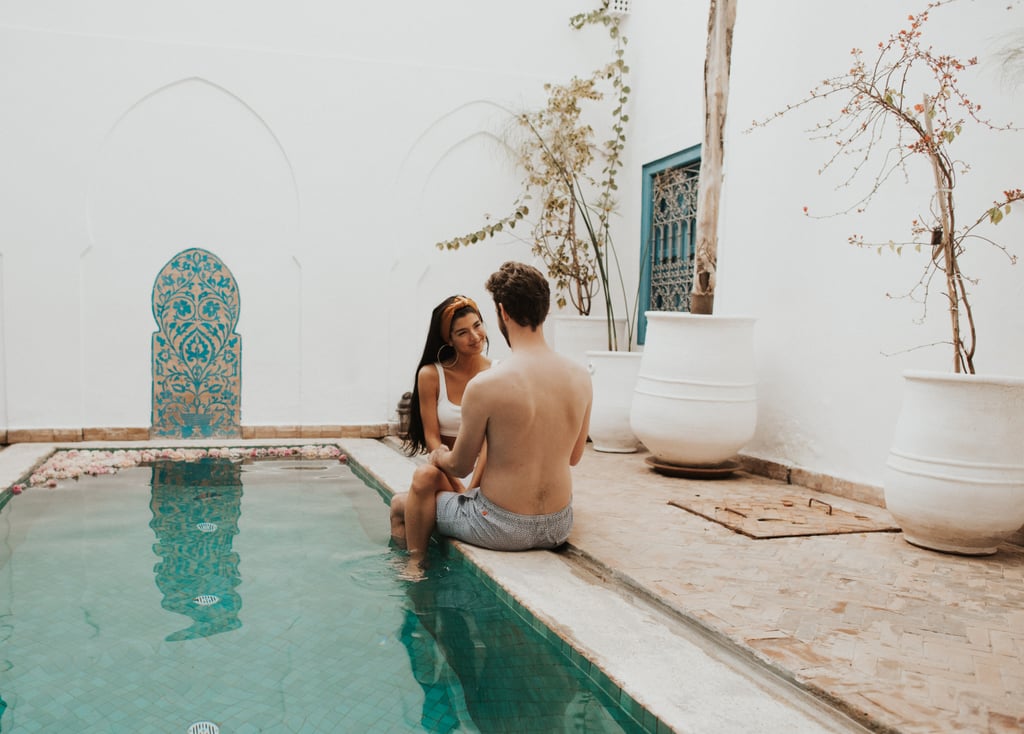 Sexy Moroccan Pool Couples Photo Shoot