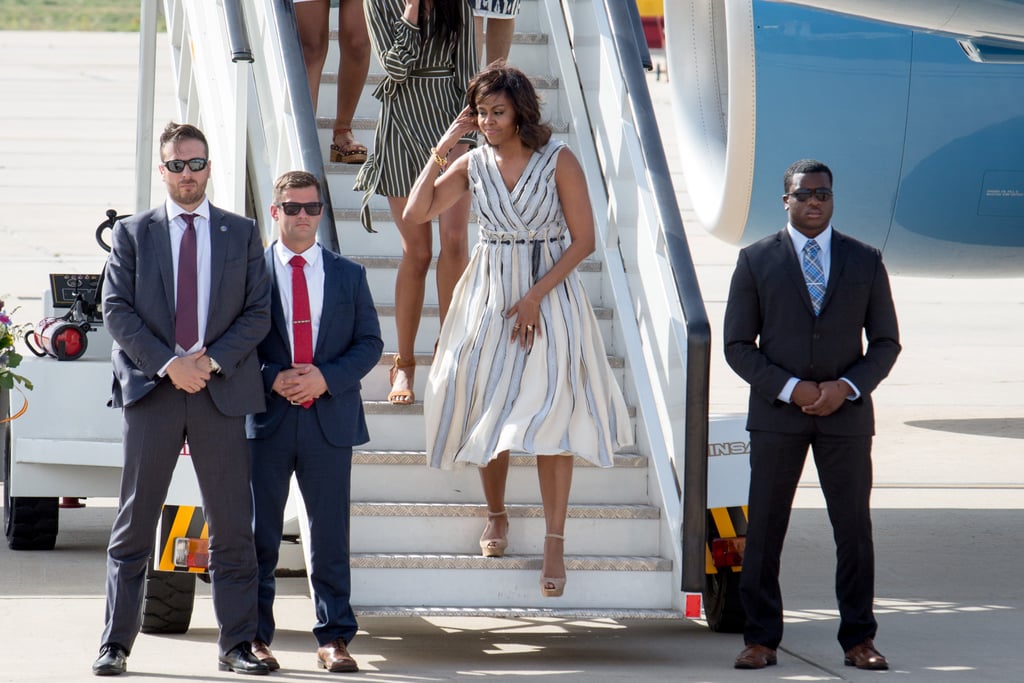 Mrs. Obama plans to deliver a speech through her Let Girls Learn program to girls and young women.