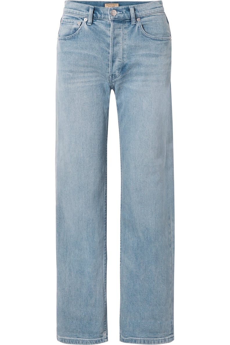 Burberry High-Rise Straight Leg Jean