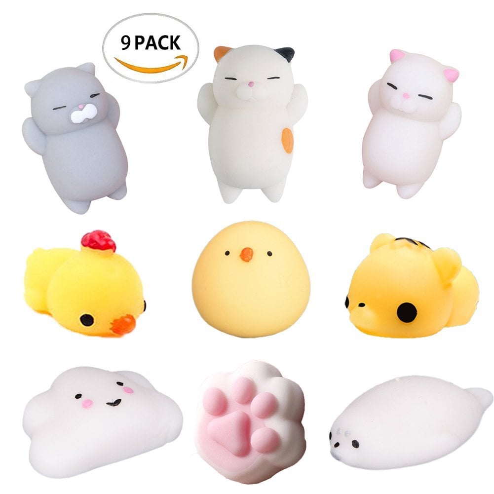 Mini Squishy Animal, 9 Styles ($8 for pack of nine)