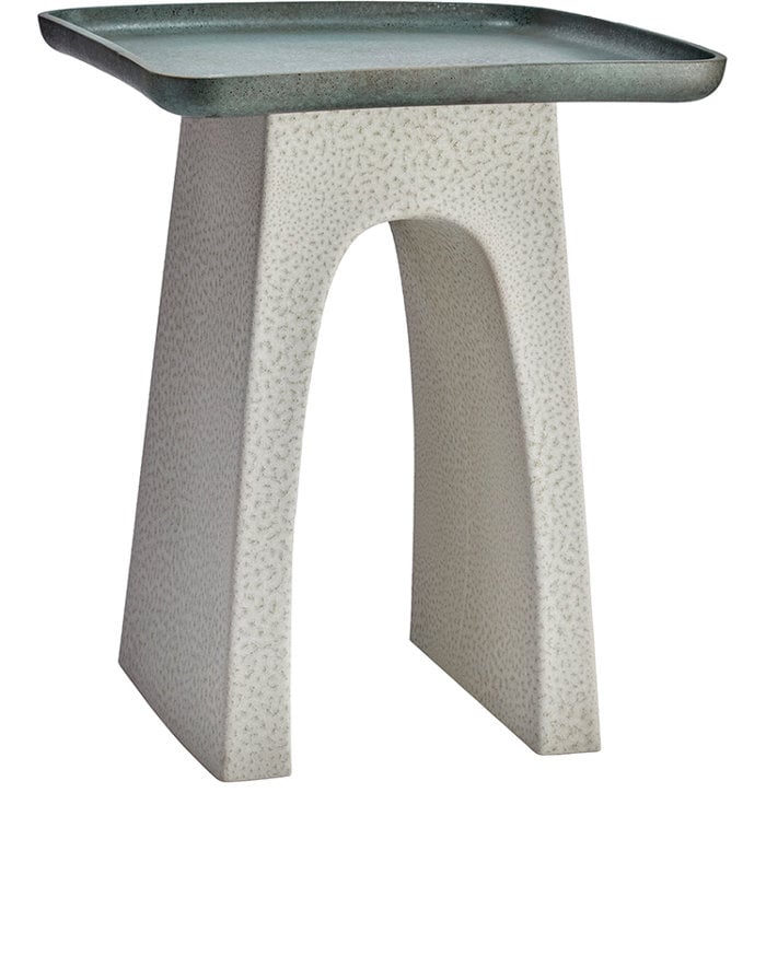 L'OBJET Tulum Ceramic Side Table