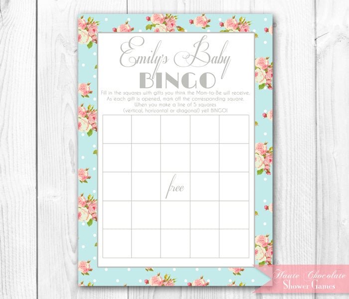 Baby Shower Bingo