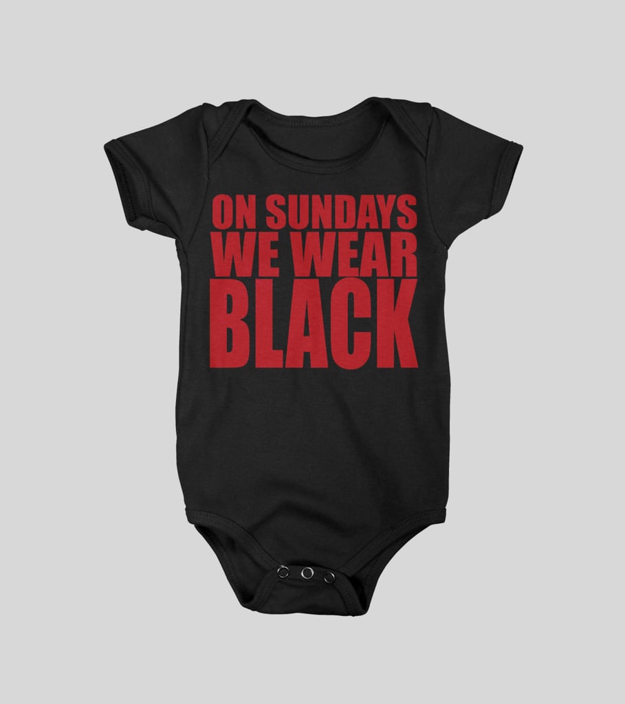 On Sundays We Wear Black Falcons Onesie