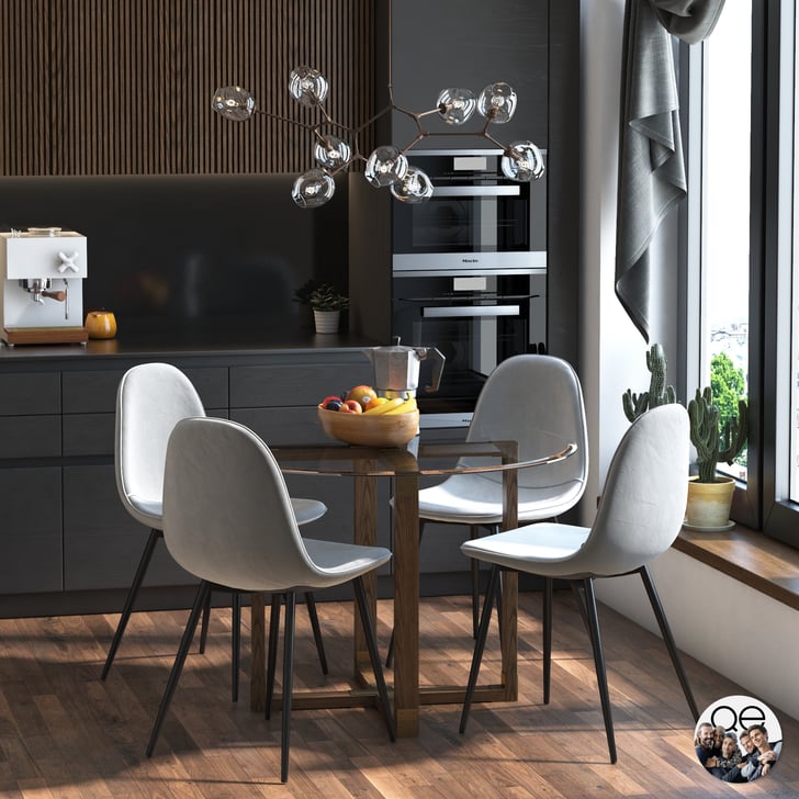 Queer Eye Durham Glass Top Industrial Dining Table See Queer Eye's