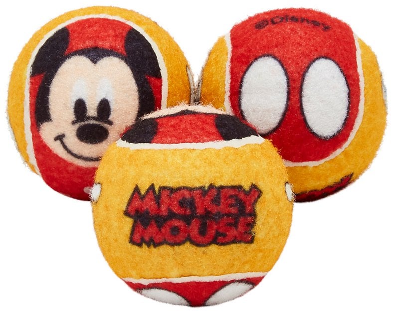 Mickey Mouse Fetch Squeaky Tennis Ball Dog Toys