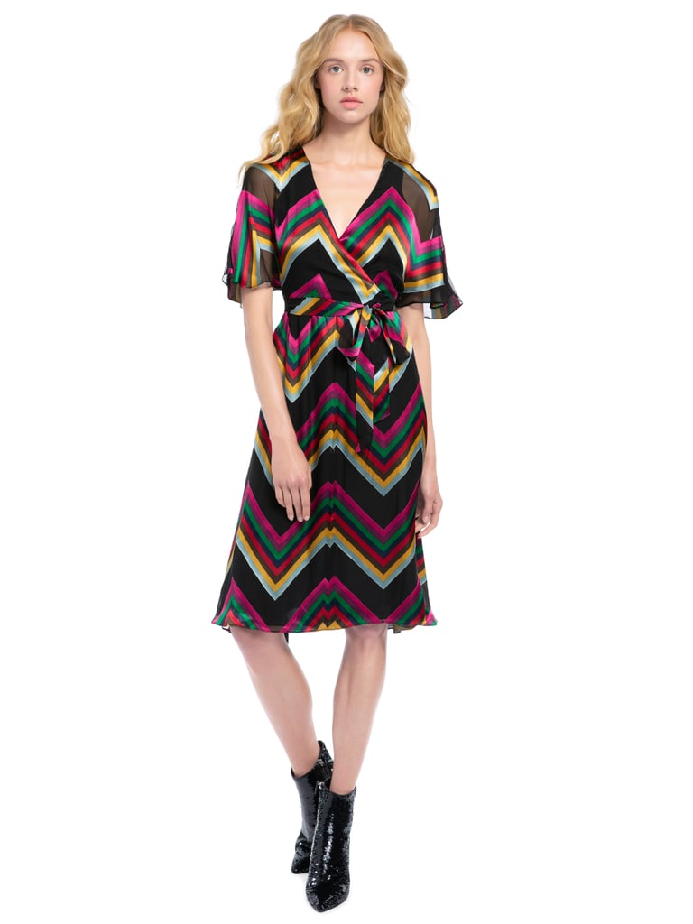 Alice + Olivia Lexa Chevron Print Dress