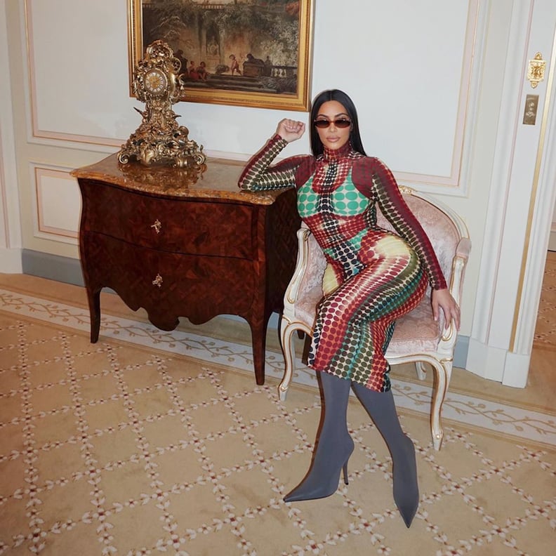 Kim Kardashian's Jean Paul Gaultier Bikini Illusion Dress | POPSUGAR ...