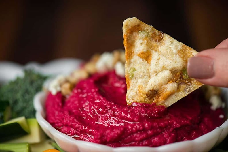 Roasted Garlic Beet Hummus