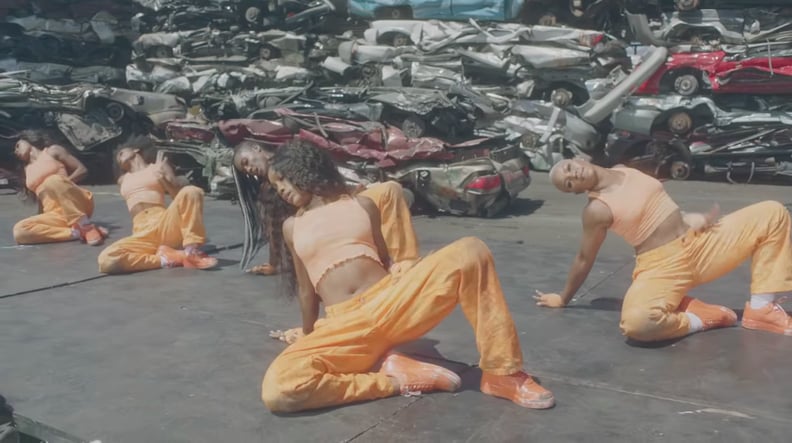 SZA Wearing Another Orange Outfit in the "Hit Different" Video