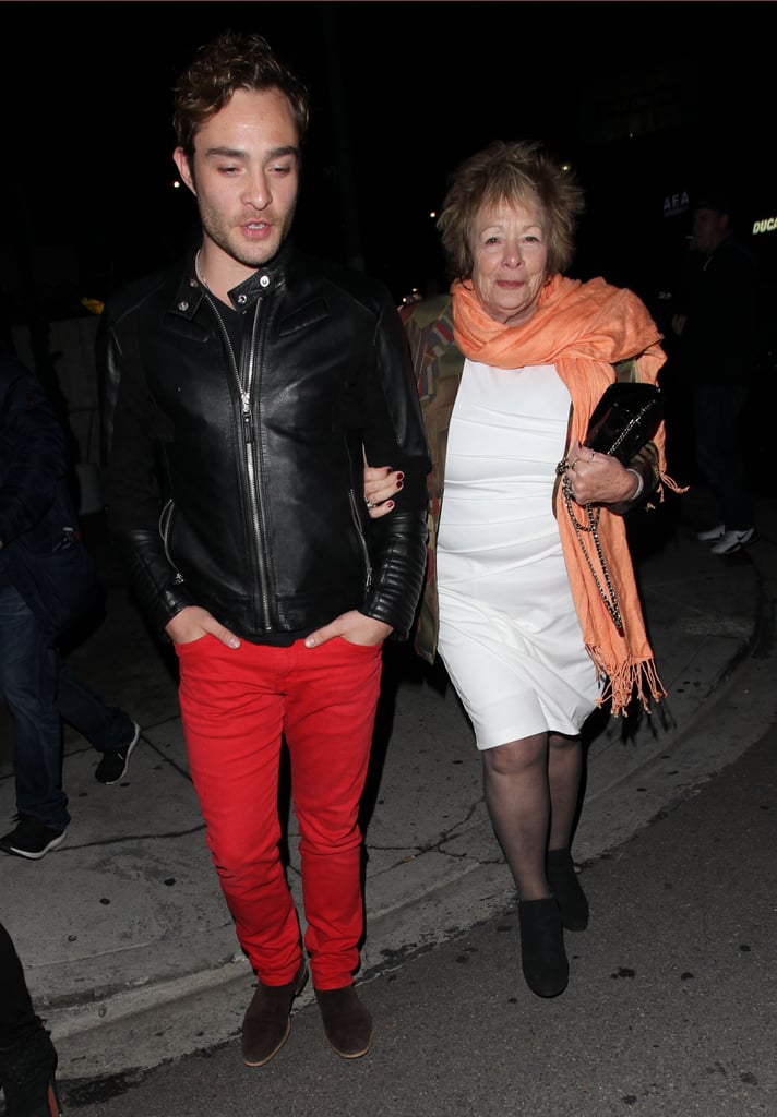 Ed Westwick and His Mom Out in LA March 2016 | POPSUGAR Celebrity