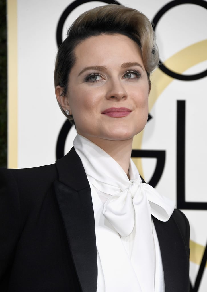Evan Rachel Wood's Altuzarra Suit at Golden Globes 2017