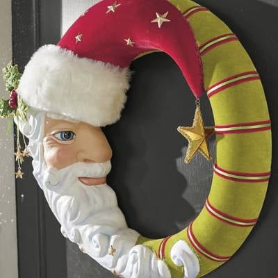 Santa Moon Wreath