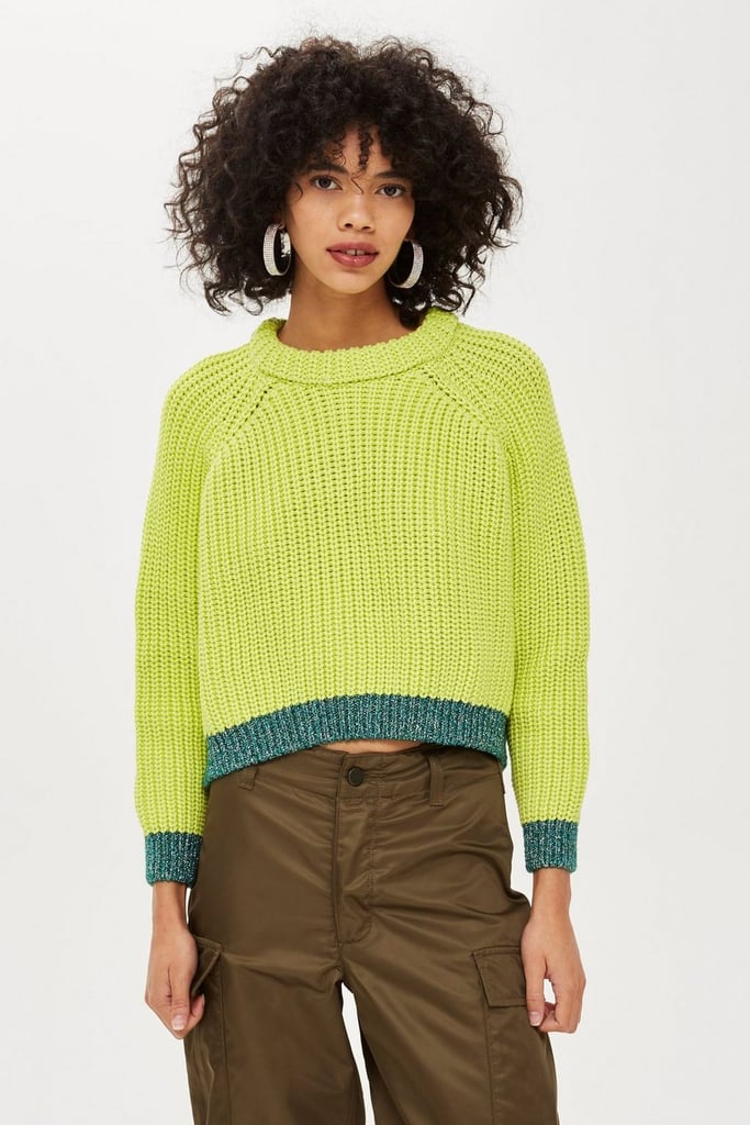 Topshop Lime Jumper | How to Wear a Sweater 2018 | POPSUGAR Fashion ...