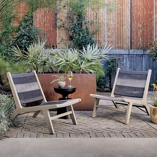 Wood And Rope Outdoor Lounge Chair West Elm Is Having A Huge Sale On Outdoor Furniture And Wow We Want It All Popsugar Home Photo 46