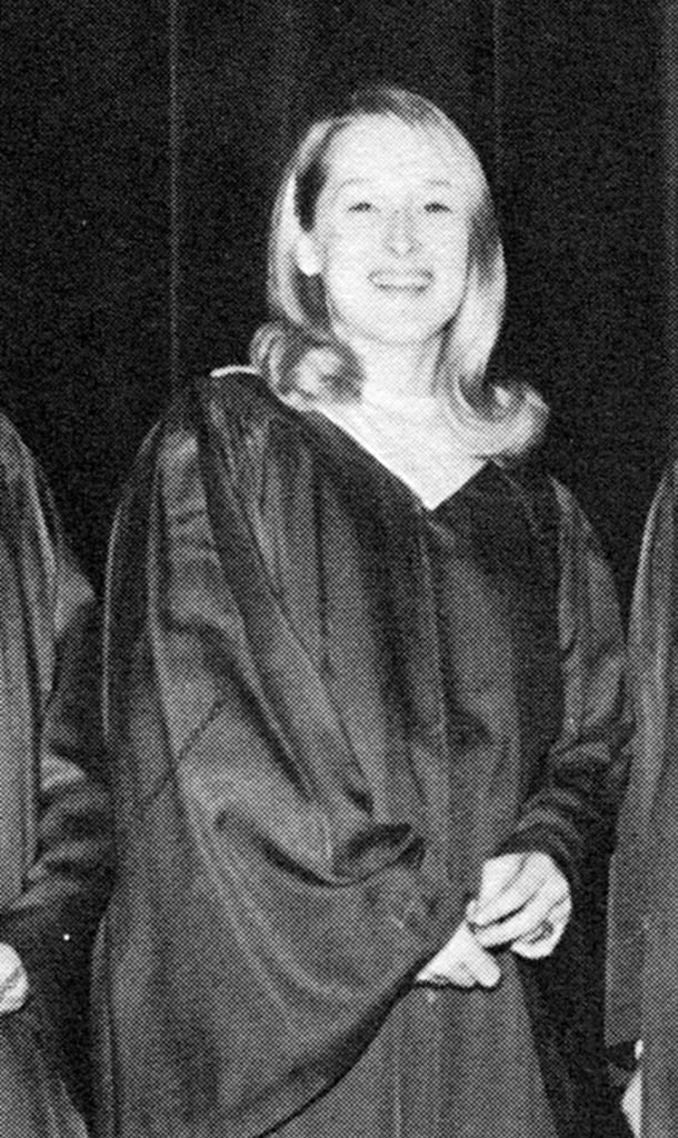 Meryl smiled in her graduation gown.
Source: Seth Poppel/Yearbook Library