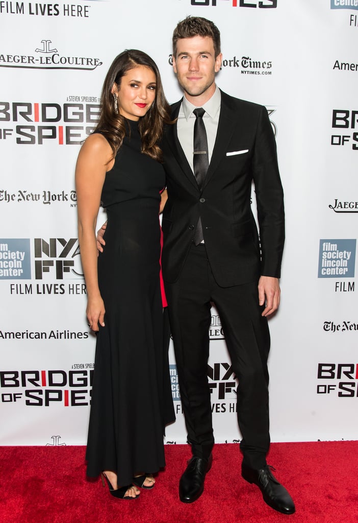 Nina Dobrev and Austin Stowell on Red Carpet October 2015