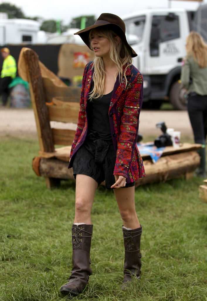 Sienna Miller at Glastonbury 2013
