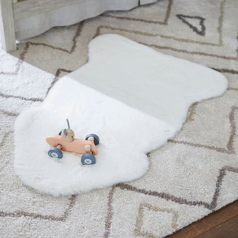 West Elm Machine Washable Faux Fur Rug