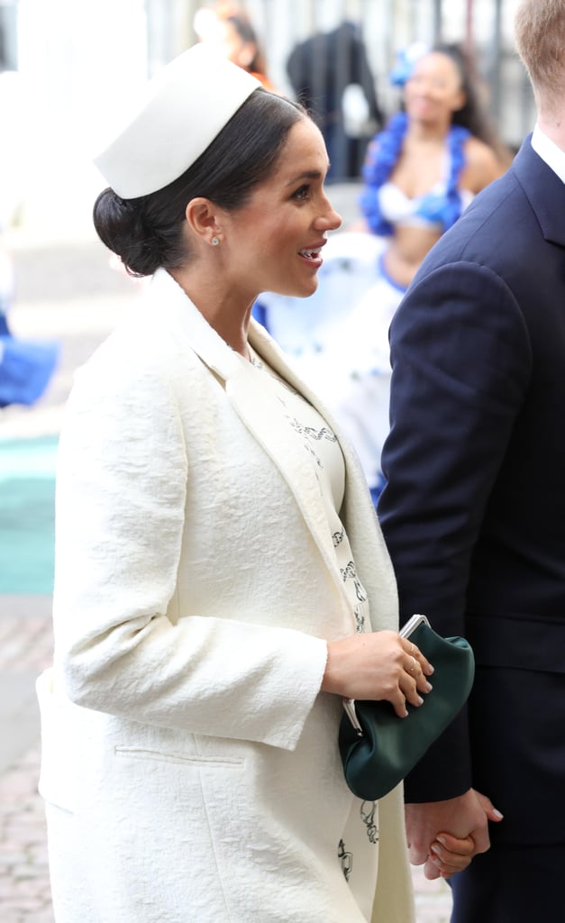 Meghan Markle White Hat at Commonwealth Day