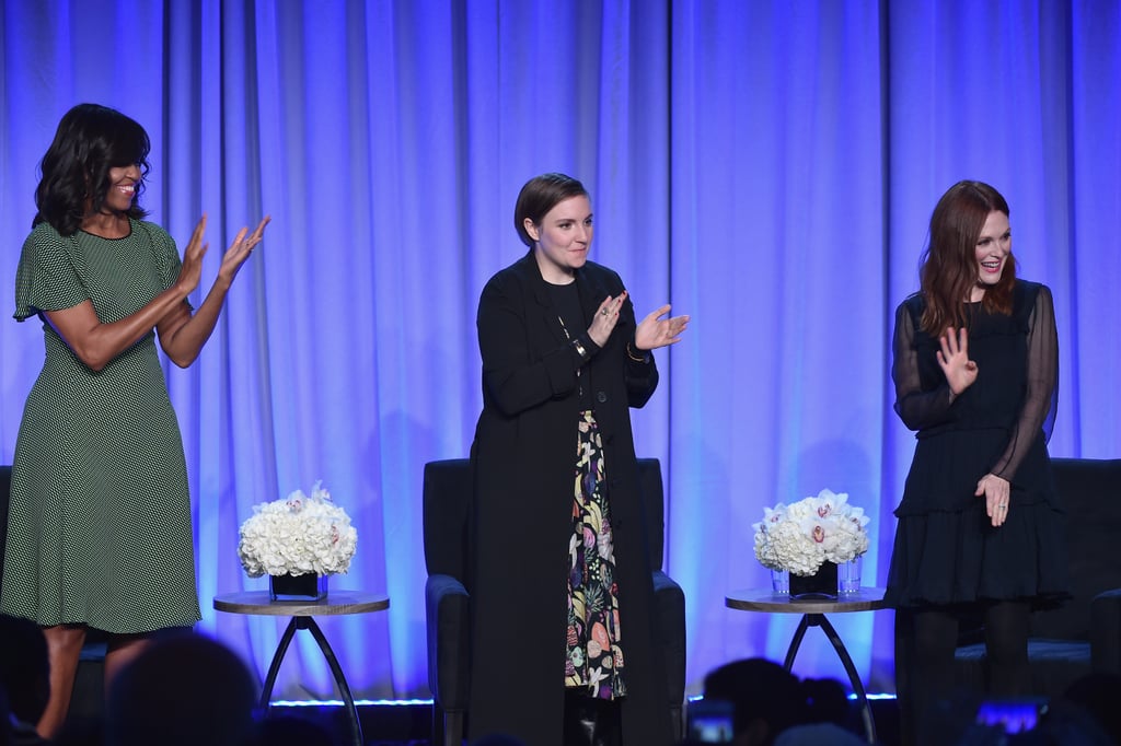 Michelle Obama Green Dress at Magazine Media Conference NYC