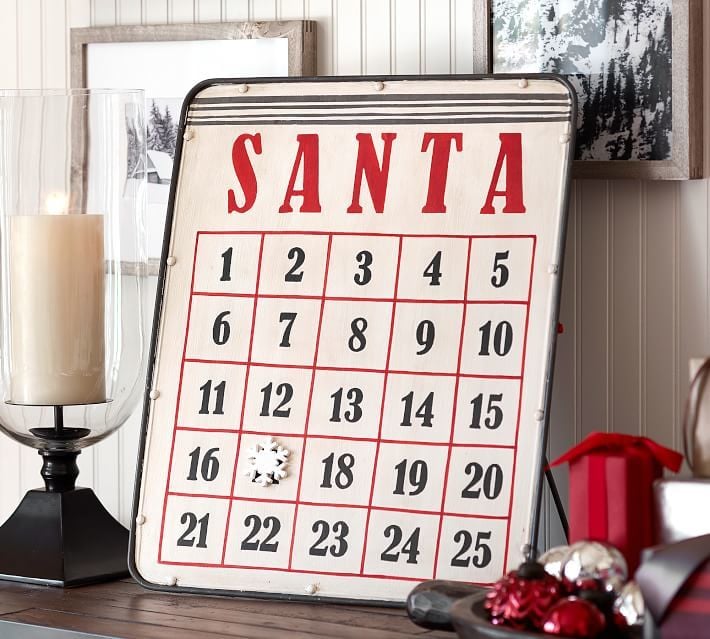 Buy: Pottery Barn Santa Magnetic Advent Calendar