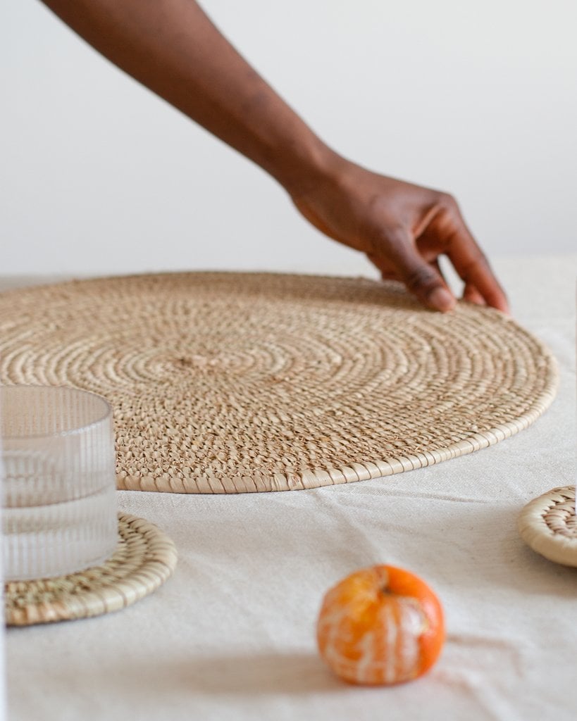 Our Lovely Goods Handwoven Raffia Place Mats